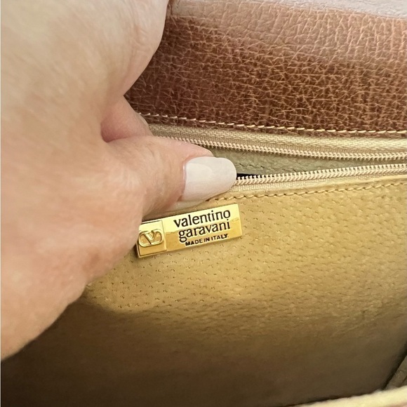 Valentino Garavani Brown Leather Single Strap Shoulder Bag Italy | VTG Authentic - Picture 11 of 12